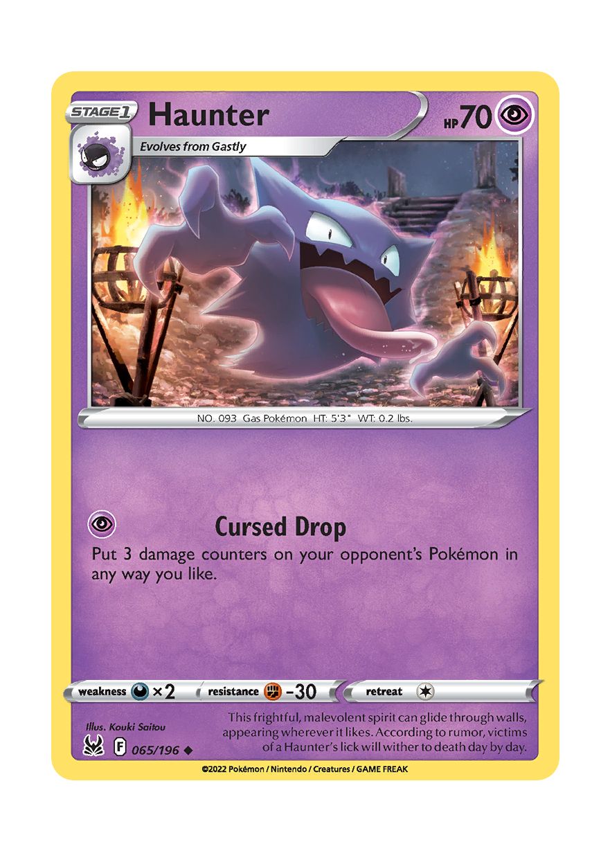 Haunter - Reverse Holo (065/196) - Lost Origin