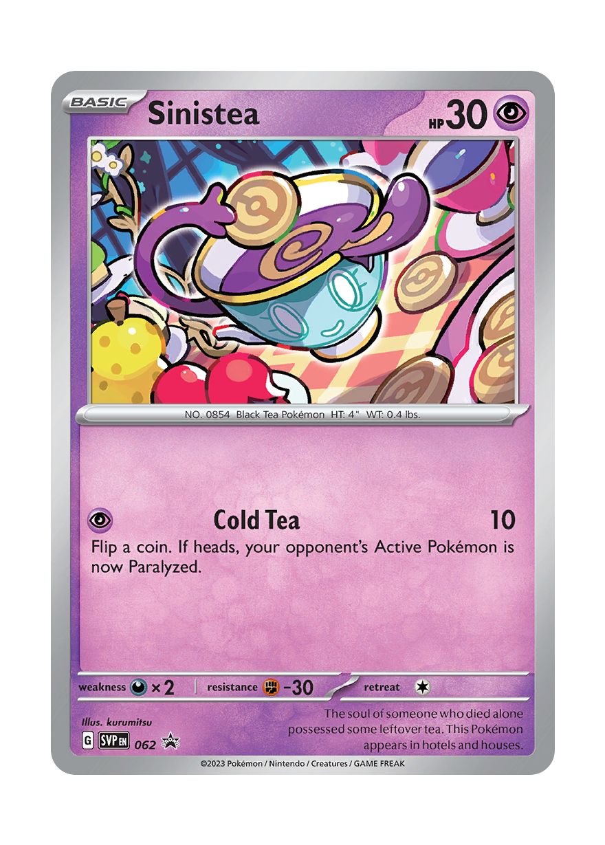 Sinistea (062/102) - Scarlet & Violet Black Star Promos