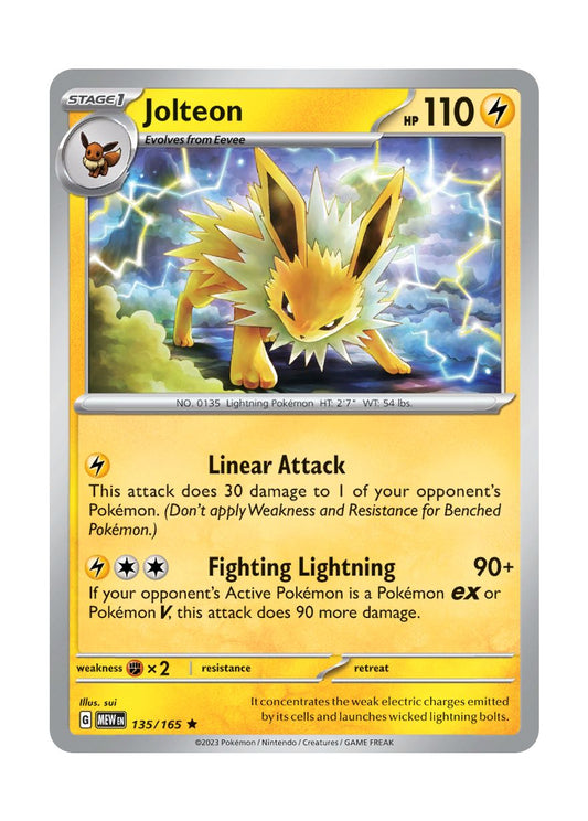 Jolteon - Reverse Holo (135/165) - 151