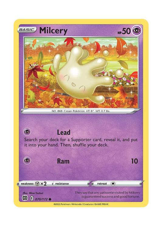 Milcery - Reverse Holo (070/172) - Brilliant Stars