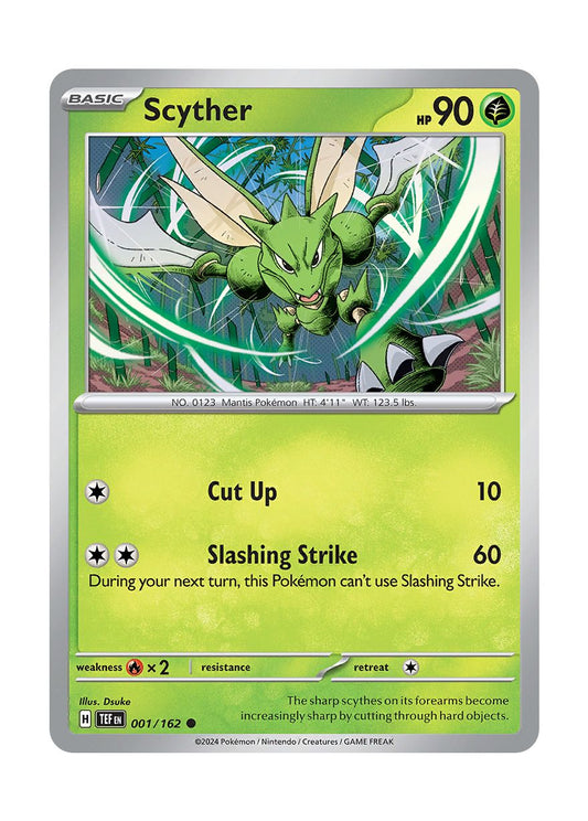 Scyther - Reverse Holo (001/162) - Temporal Forces