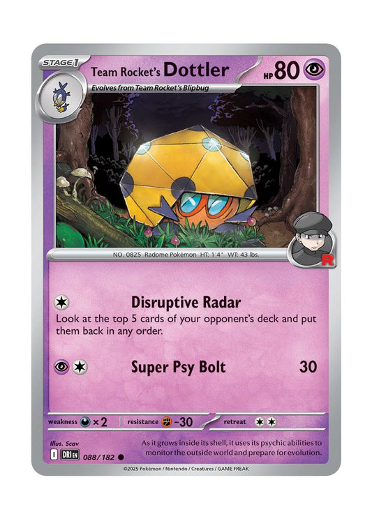 Team Rocket's Dottler (088/182) - Destined Rivals