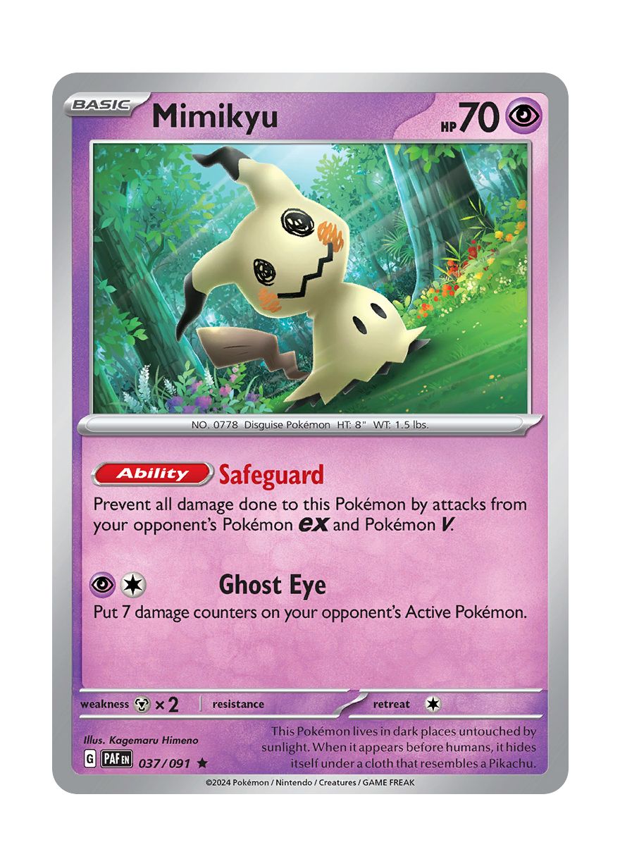 Mimikyu - Reverse Holo (037/91) - Paldean Fates