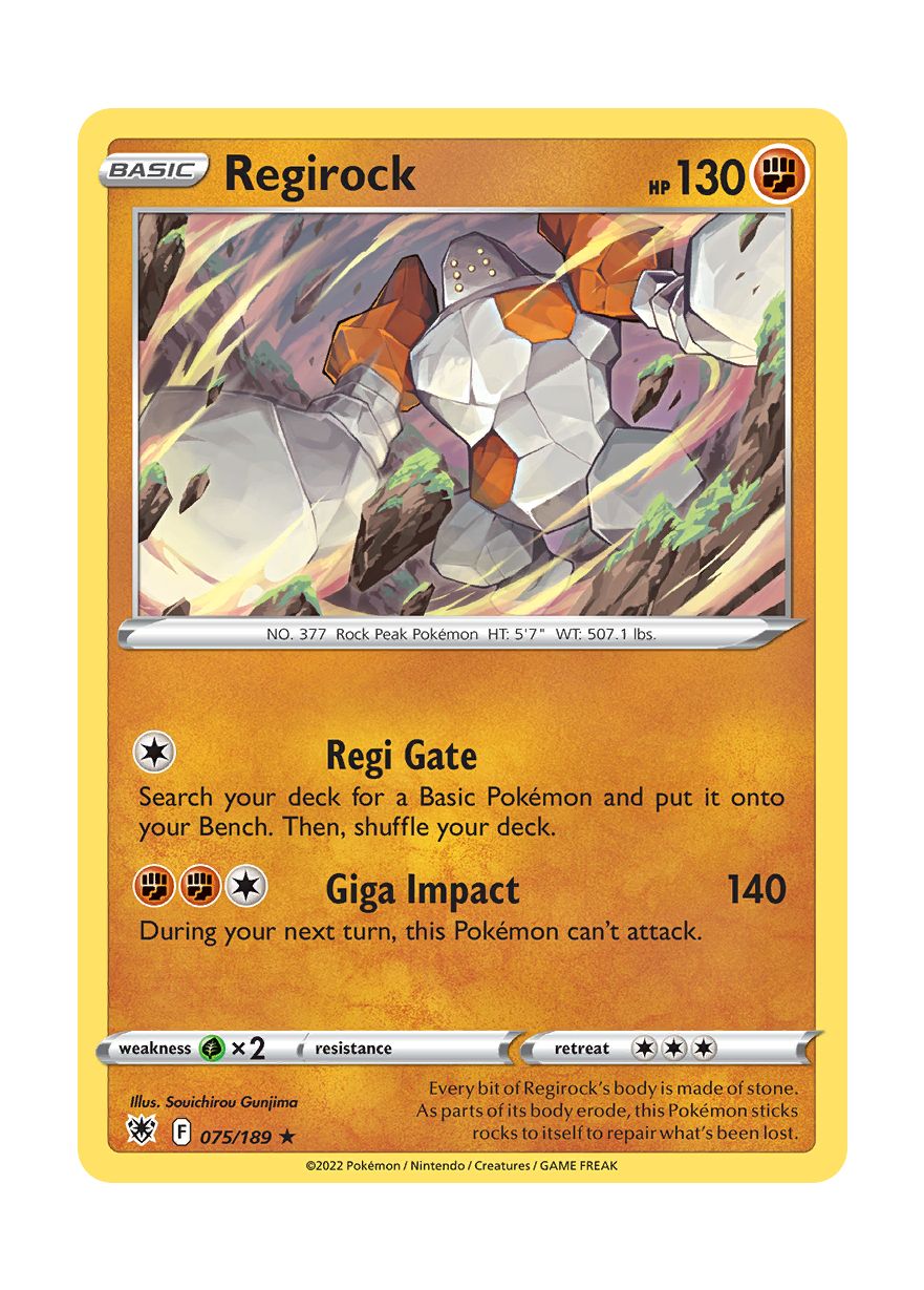 Regirock - Reverse Holo (075/189) - Astral Radiance