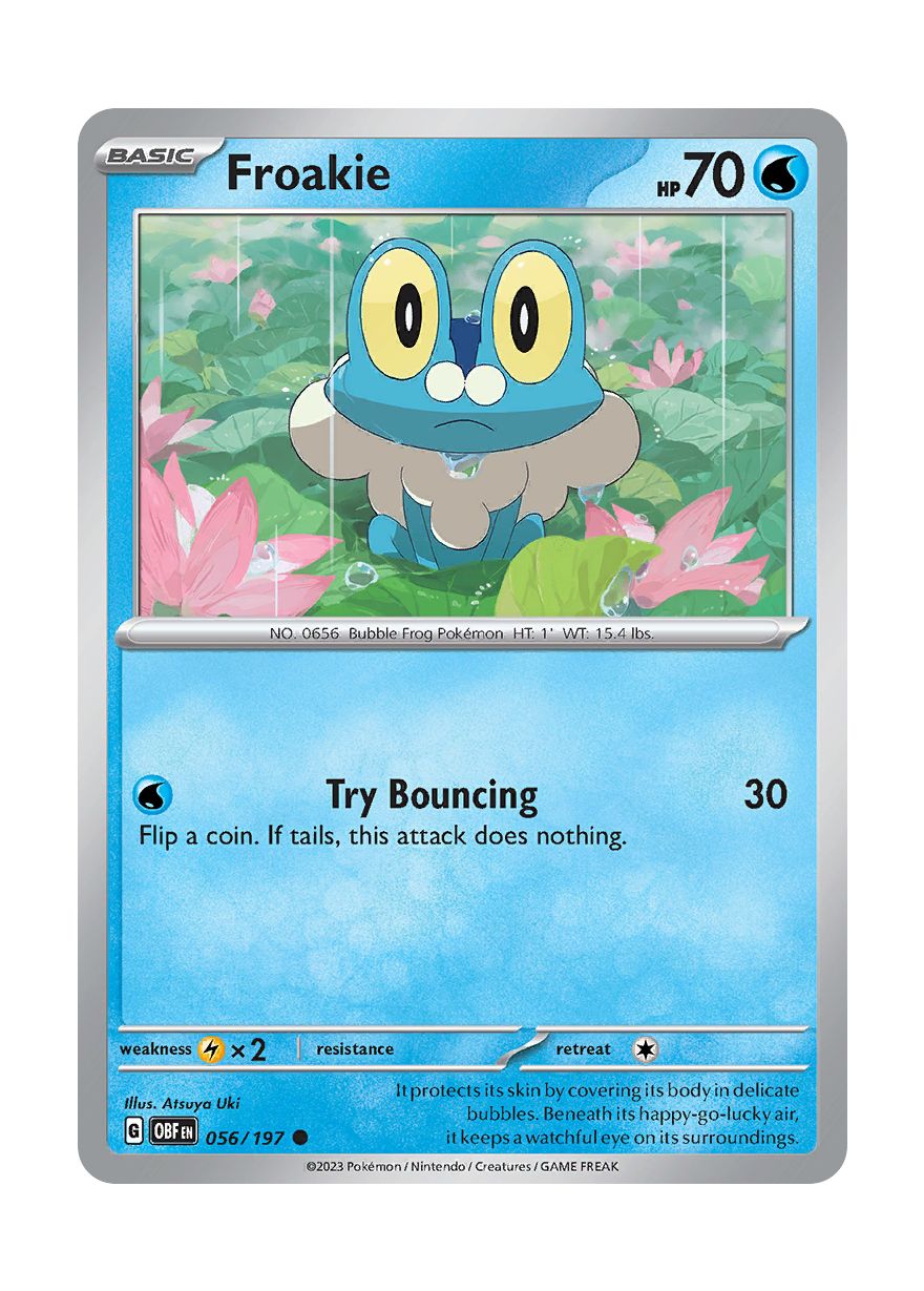 Froakie - Reverse Holo (056/197) - Obsidian Flames