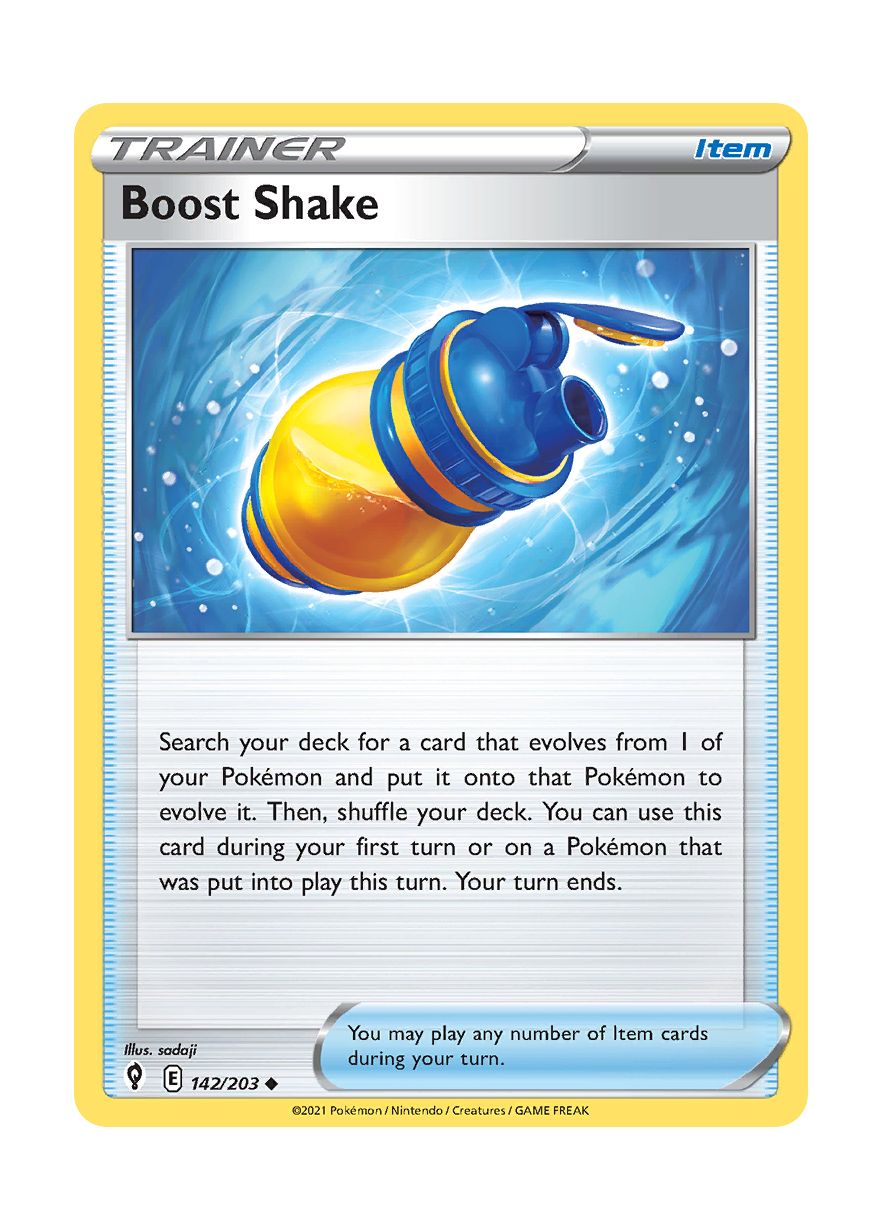 Boost Shake - Reverse Holo (142/203) - Evolving Skies