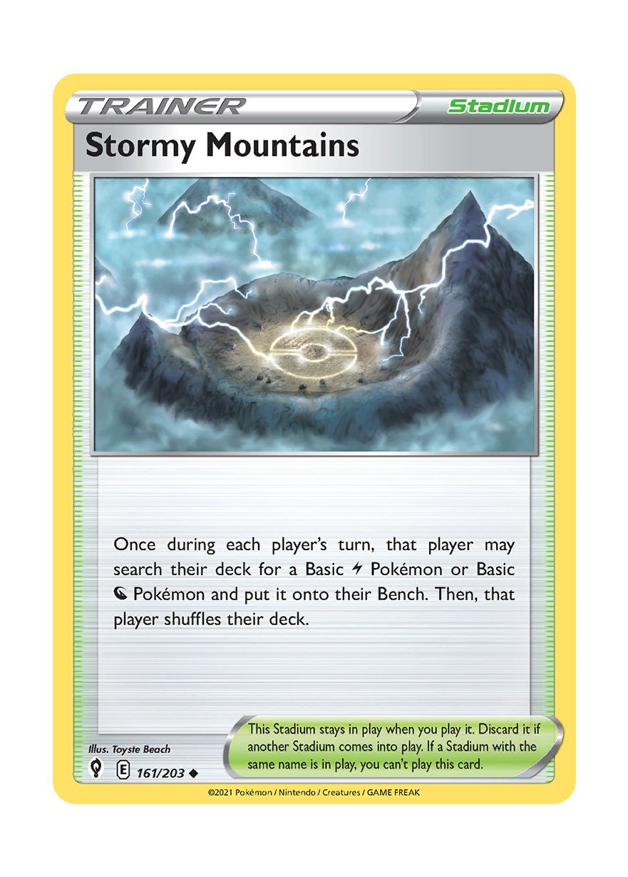 Stormy Mountains - Reverse Holo (161/203) - Evolving Skies