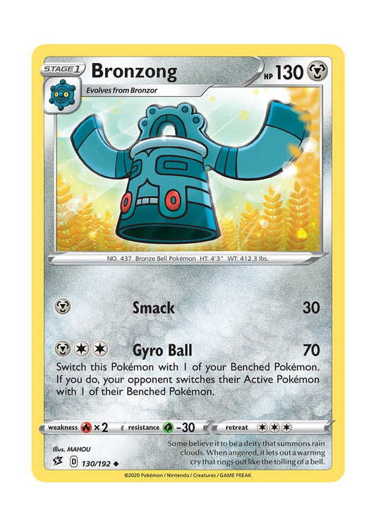 Bronzong - Reverse Holo (130/192) - Rebel Clash