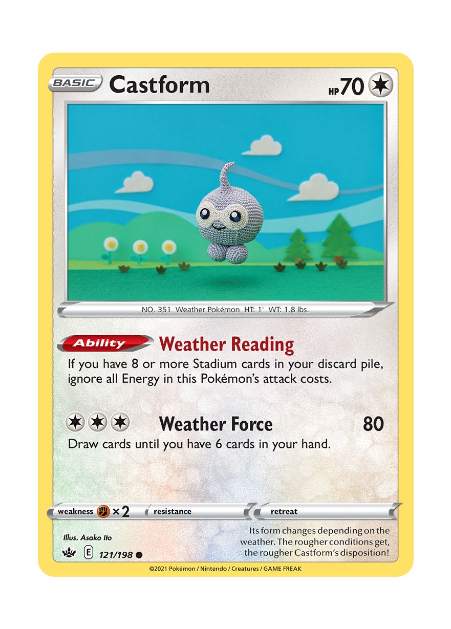 Castform - Reverse Holo (121/198) - Chilling Reign