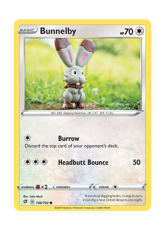 Bunnelby - Reverse Holo (146/192) - Rebel Clash