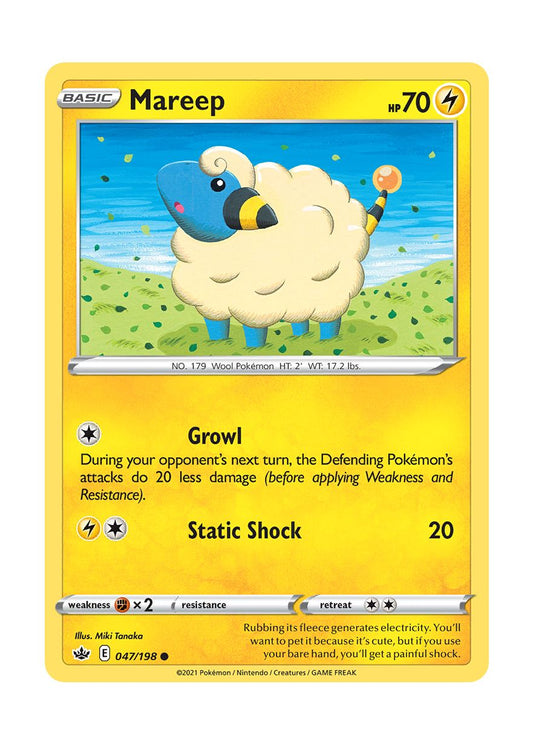 Mareep - Reverse Holo (047/198) - Chilling Reign