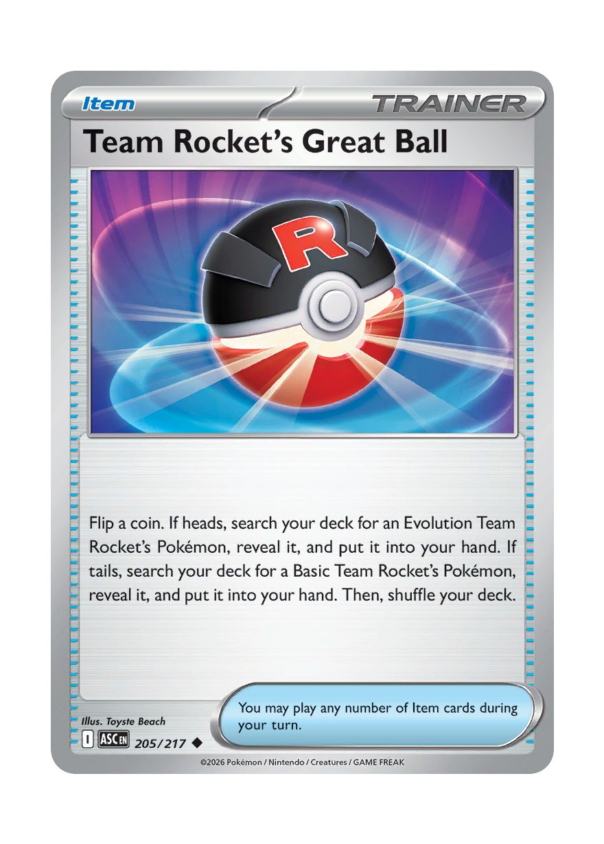 Team Rocket's Great Ball (205/217) - Ascended Heroes