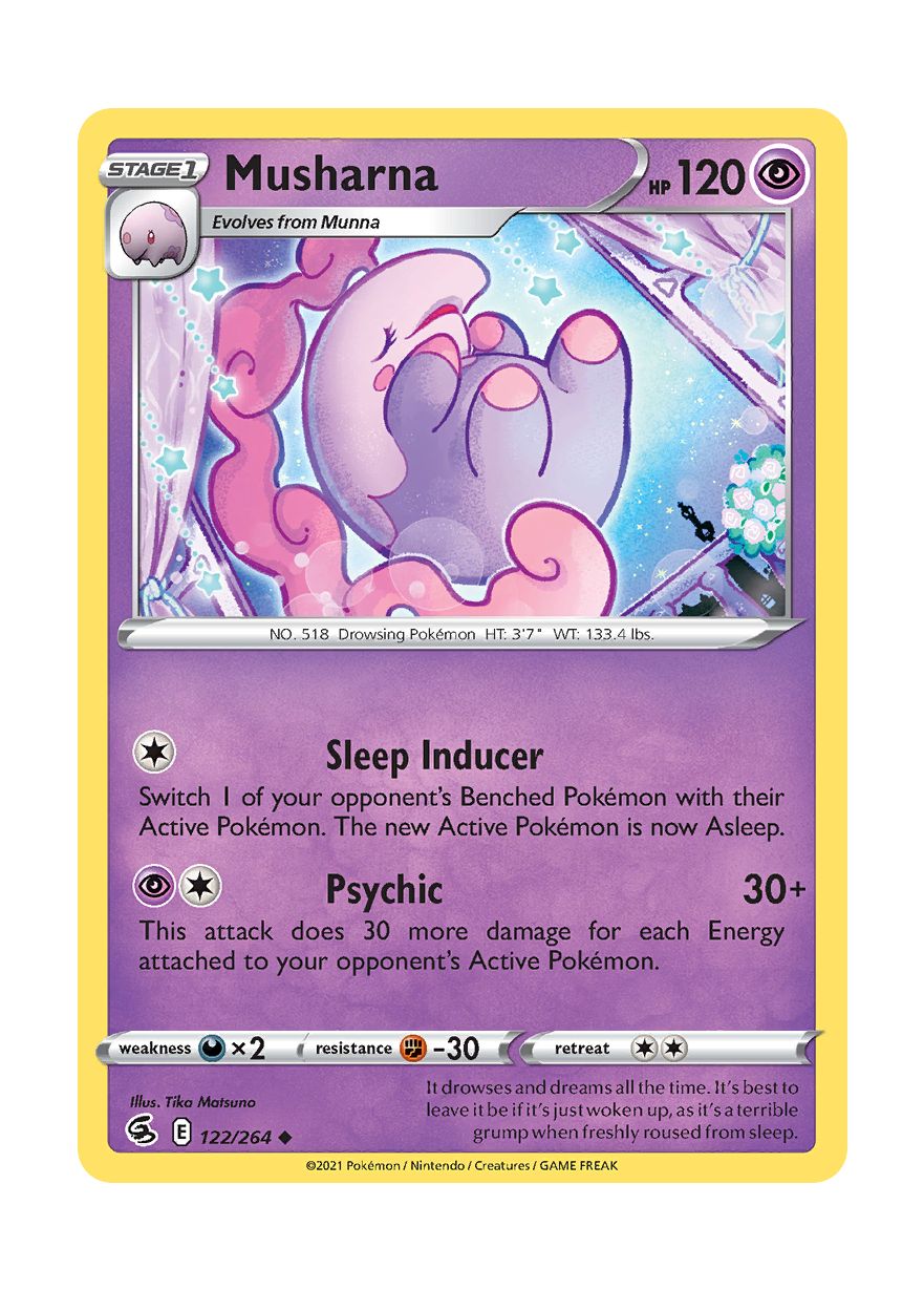 Musharna - Reverse Holo (122/264) - Fusion Strike