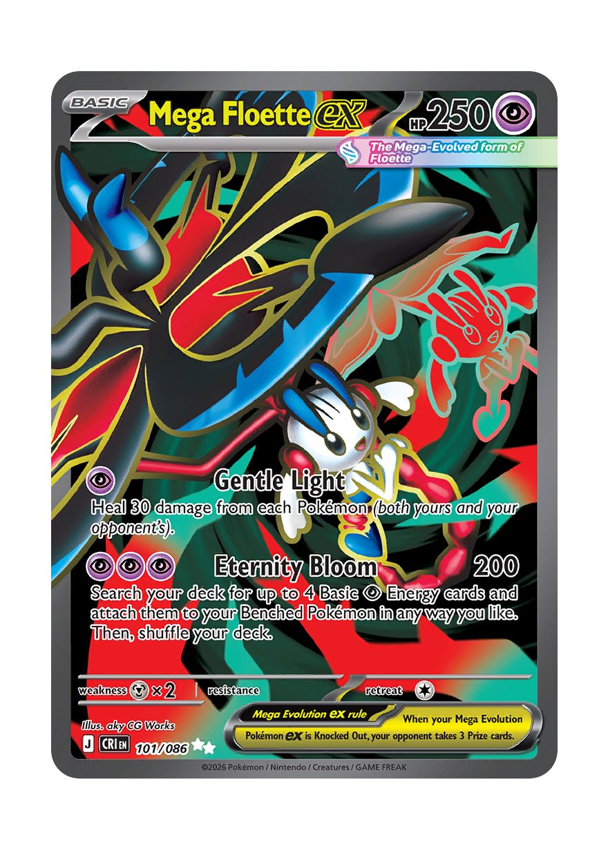 Mega Floette ex (101/86) - Chaos Rising