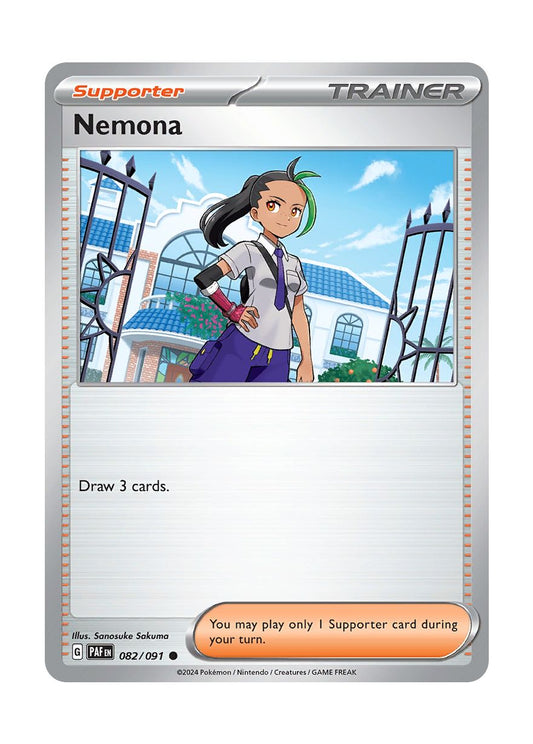 Nemona - Reverse Holo (082/91) - Paldean Fates