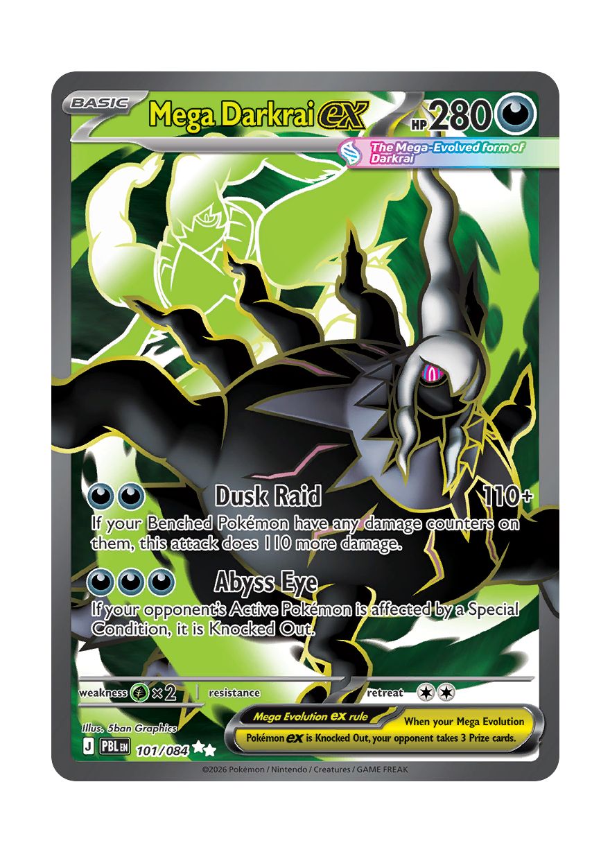 Mega Darkrai ex (101/84) - Pitch Black