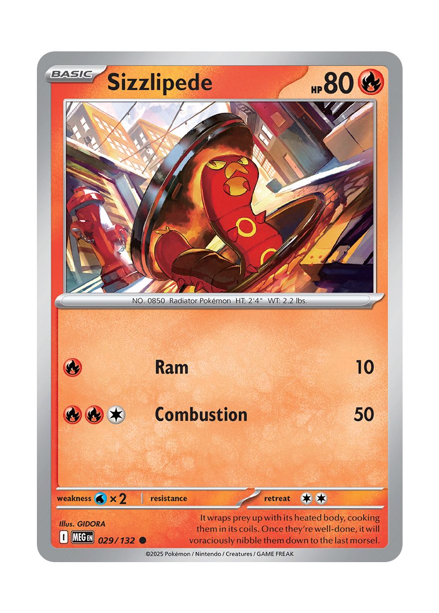 Sizzlipede (029/132) - Mega Evolution
