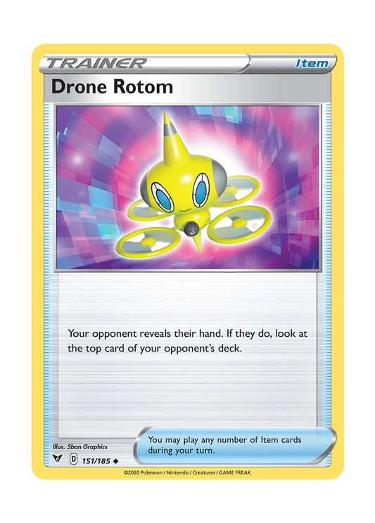 Drone Rotom - Reverse Holo (151/185) - Vivid Voltage