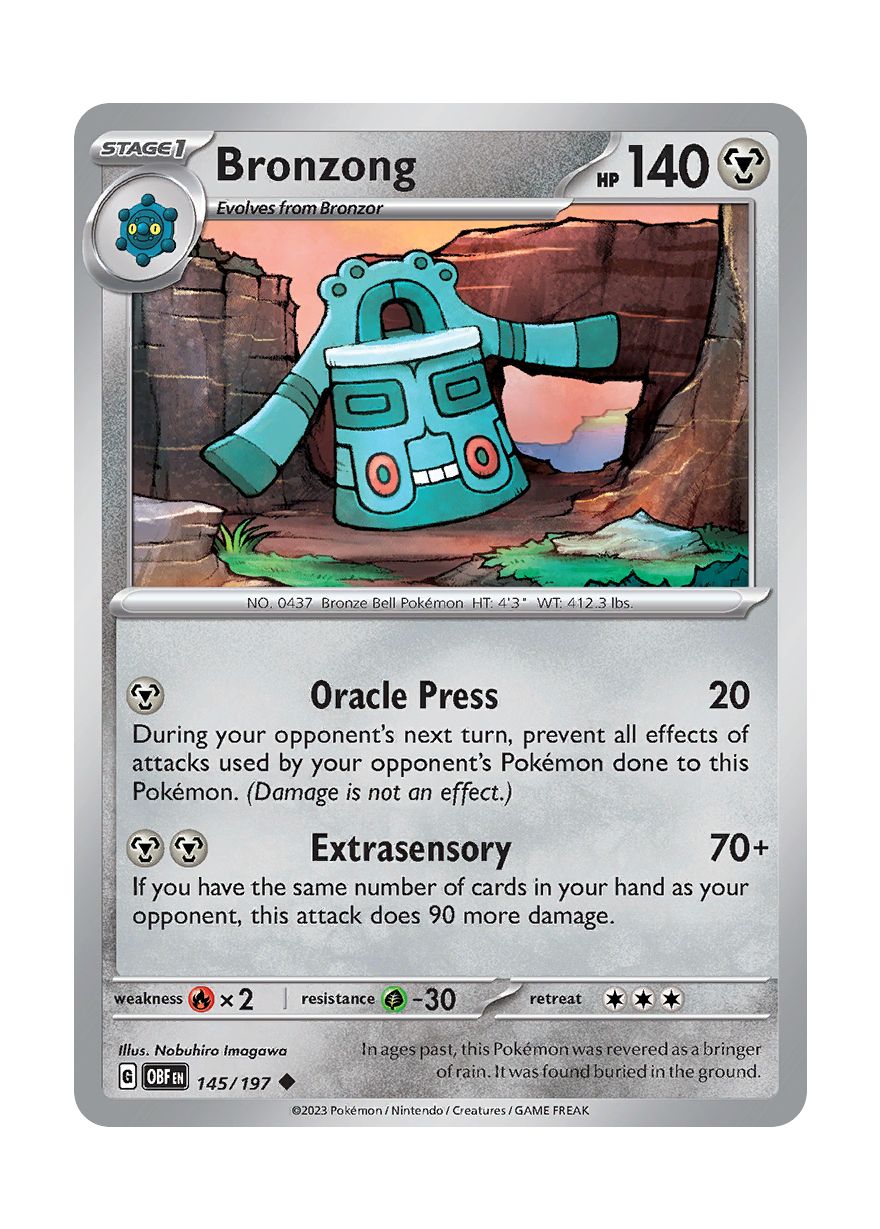 Bronzong - Reverse Holo (145/197) - Obsidian Flames