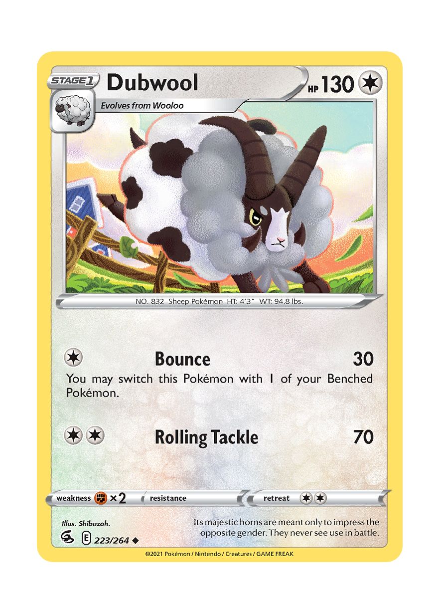 Dubwool - Reverse Holo (223/264) - Fusion Strike