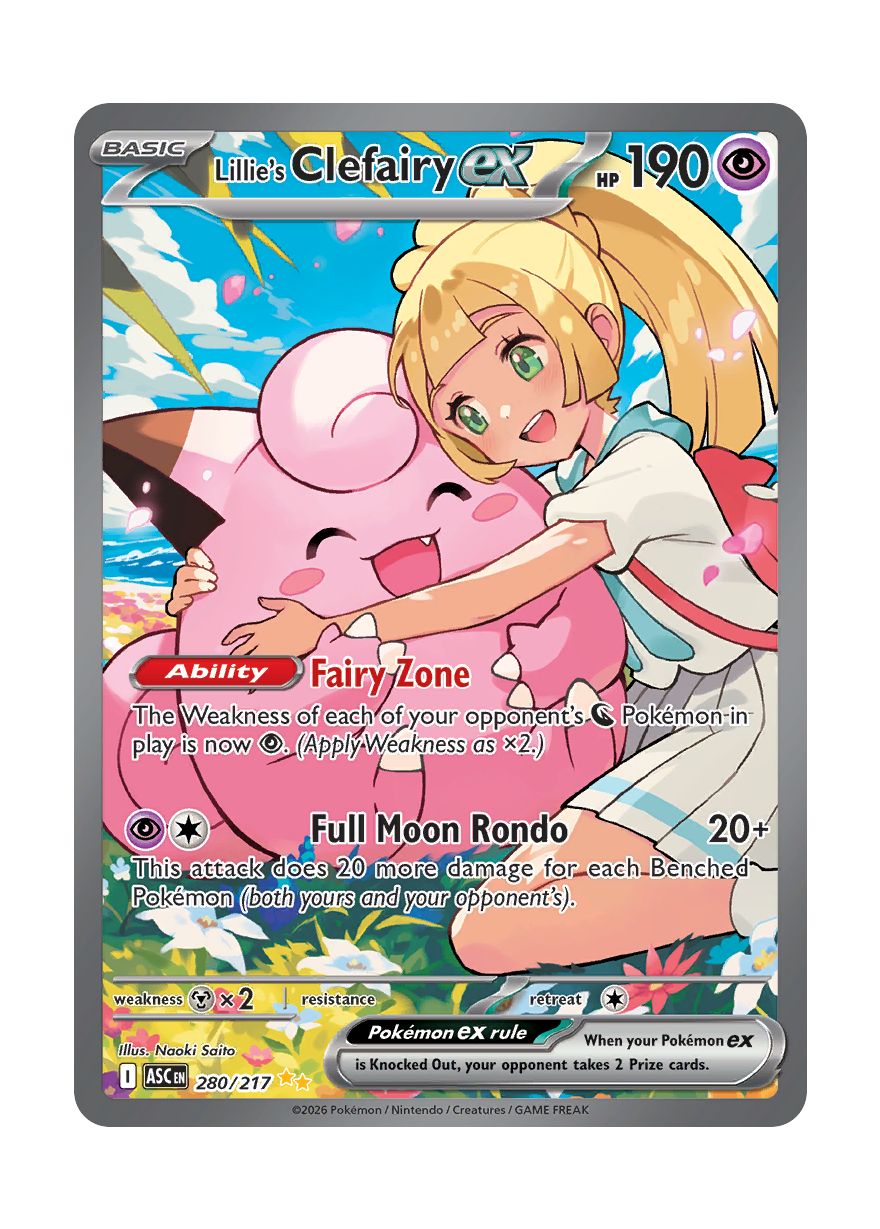 Lillie's Clefairy ex (280/217) - Ascended Heroes