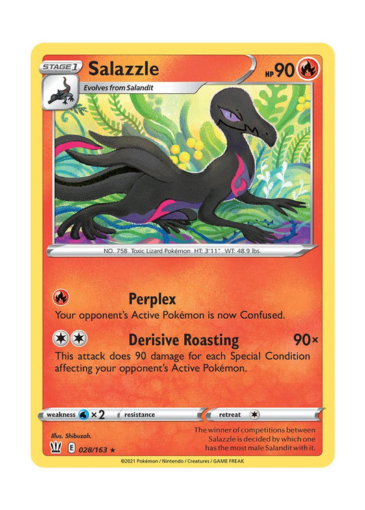 Salazzle - Reverse Holo (028/163) - Battle Styles