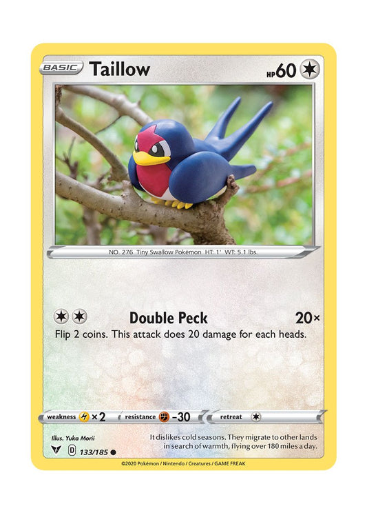 Taillow - Reverse Holo (133/185) - Vivid Voltage