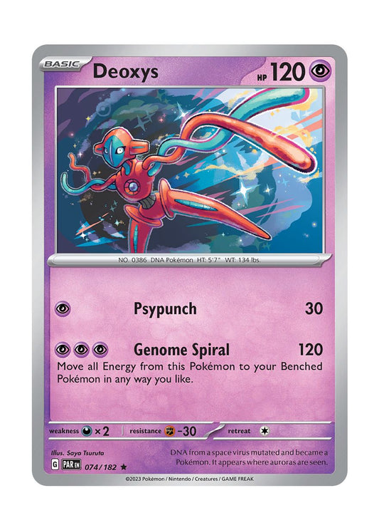 Deoxys - Reverse Holo (074/182) - Paradox Rift
