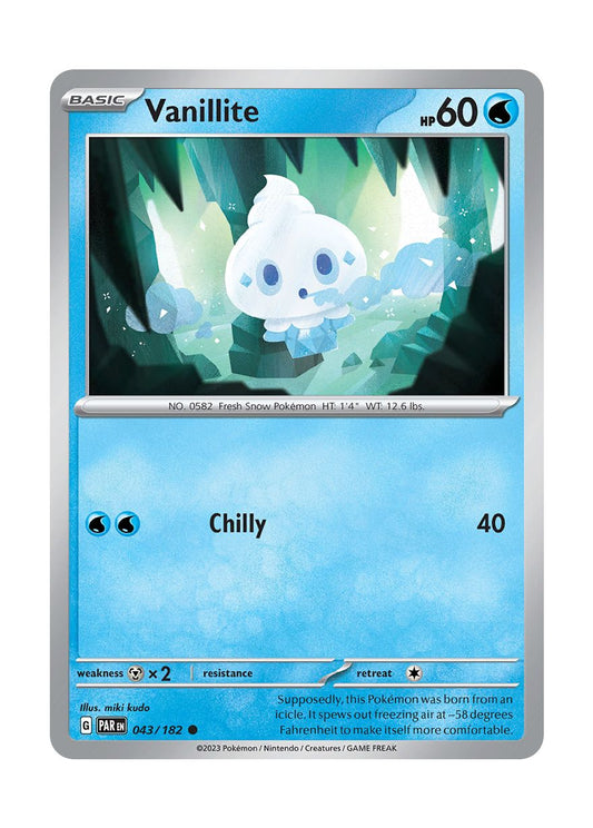 Vanillite - Reverse Holo (043/182) - Paradox Rift