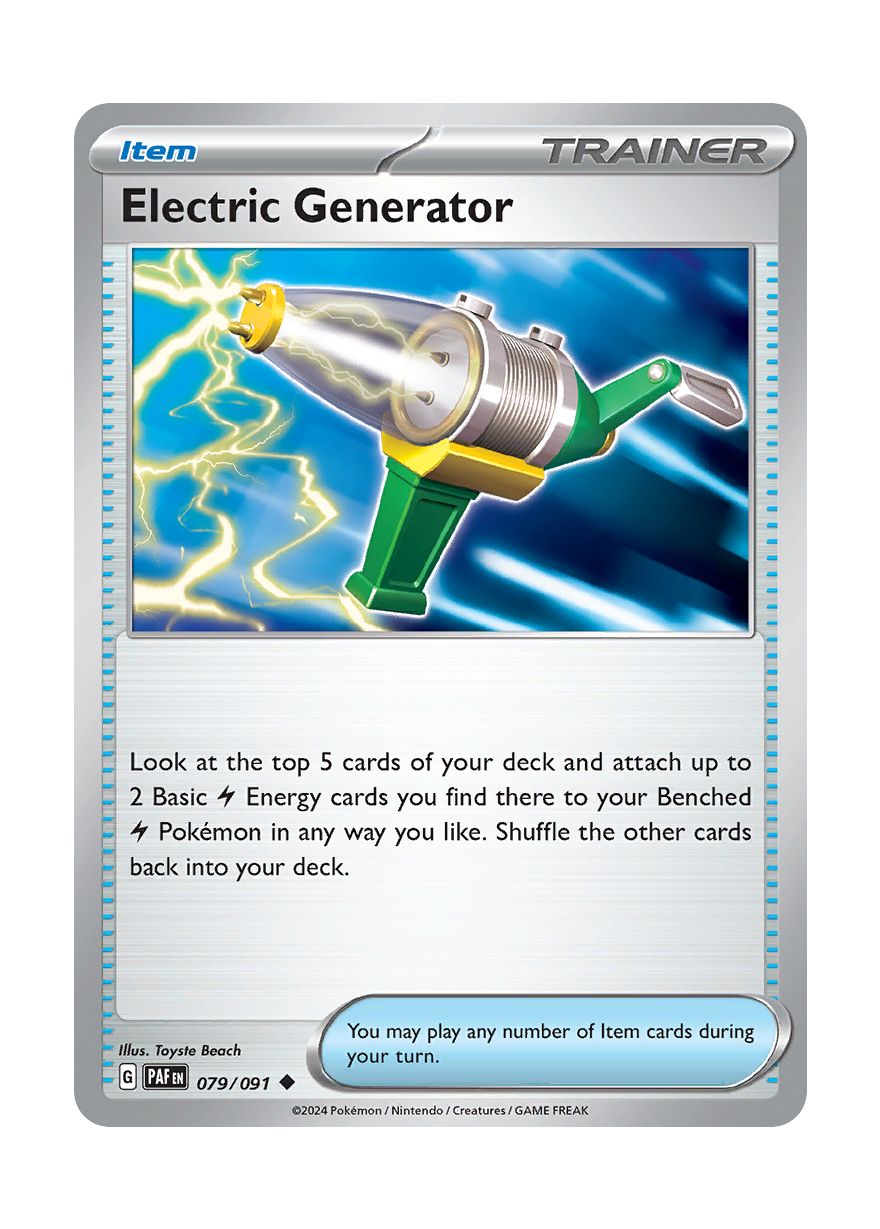 Electric Generator - Reverse Holo (079/91) - Paldean Fates