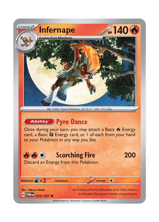 Infernape - Reverse Holo (033/167) - Twilight Masquerade