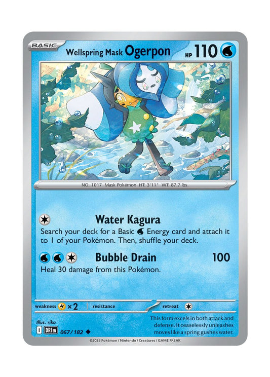 Wellspring Mask Ogerpon (067/182) - Destined Rivals