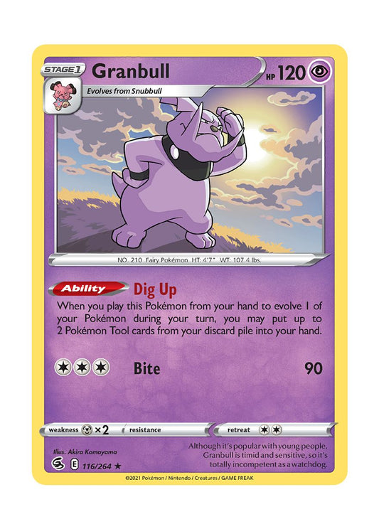 Granbull - Reverse Holo (116/264) - Fusion Strike