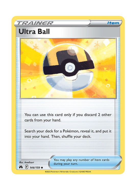Ultra Ball - Reverse Holo (146/159) - Crown Zenith