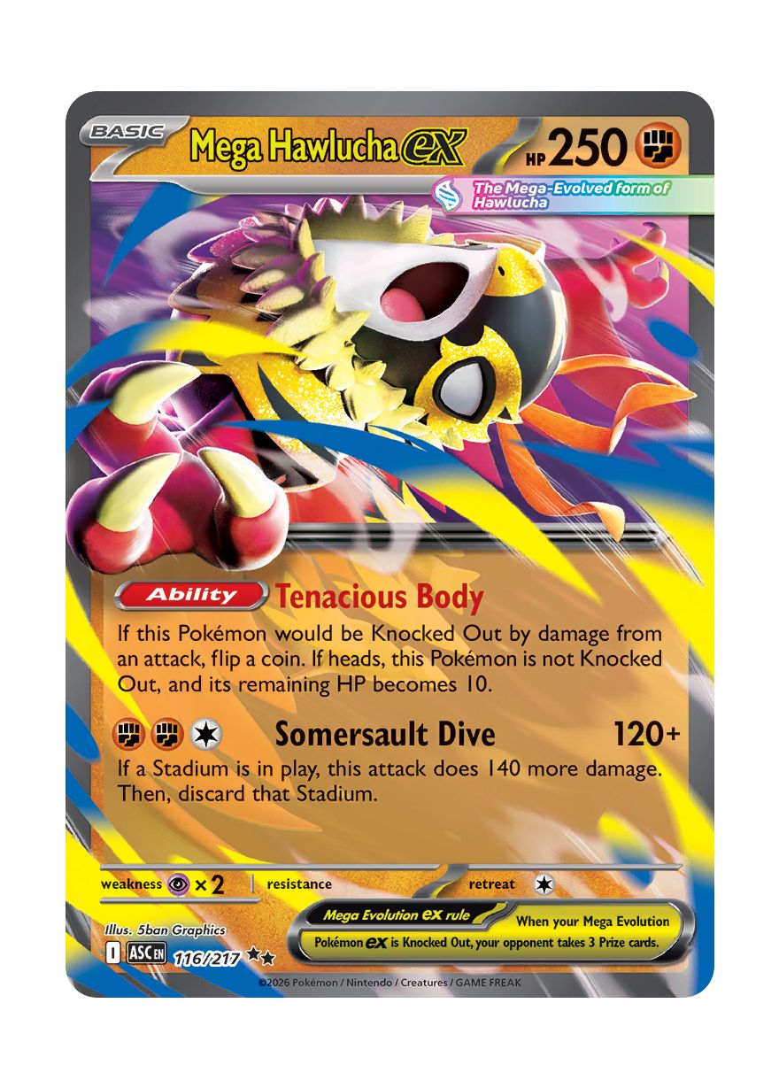 Mega Hawlucha ex (116/217) - Ascended Heroes