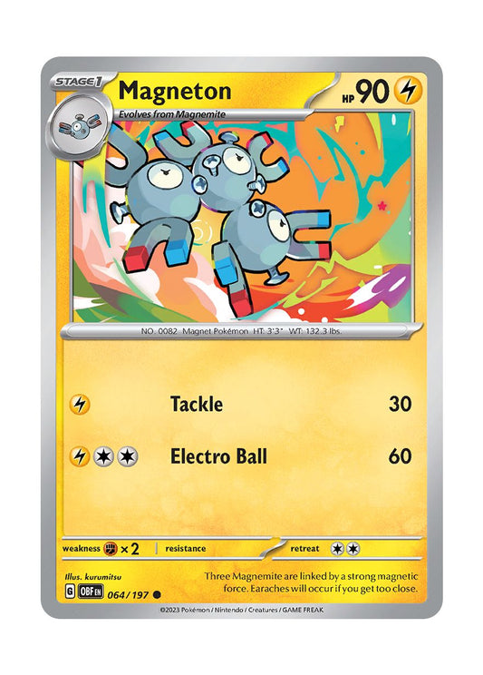Magneton - Reverse Holo (064/197) - Obsidian Flames