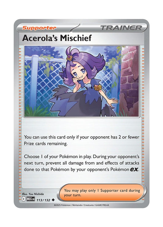 Acerola's Mischief (113/132) - Mega Evolution