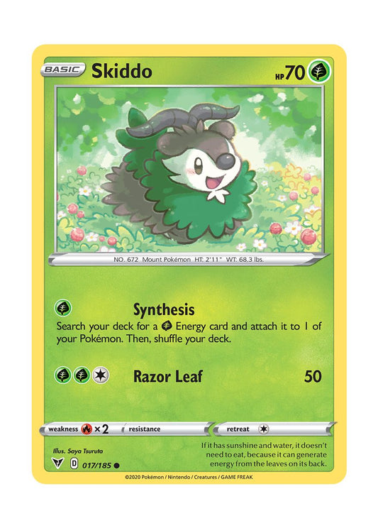 Skiddo - Reverse Holo (017/185) - Vivid Voltage