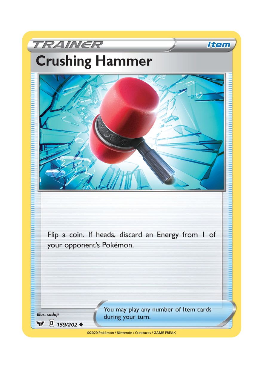Crushing Hammer - Reverse Holo (159/202) - Sword & Shield