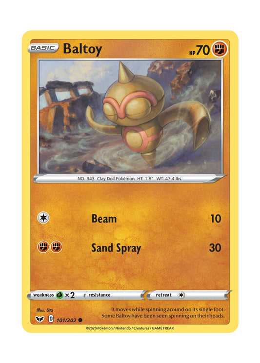 Baltoy - Reverse Holo (101/202) - Sword & Shield