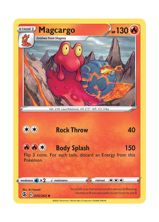 Magcargo - Reverse Holo (035/264) - Fusion Strike
