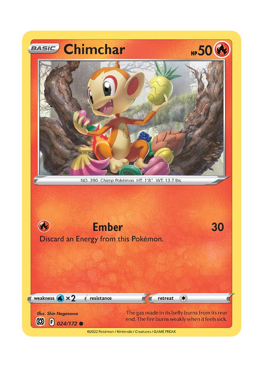 Chimchar - Reverse Holo (024/172) - Brilliant Stars