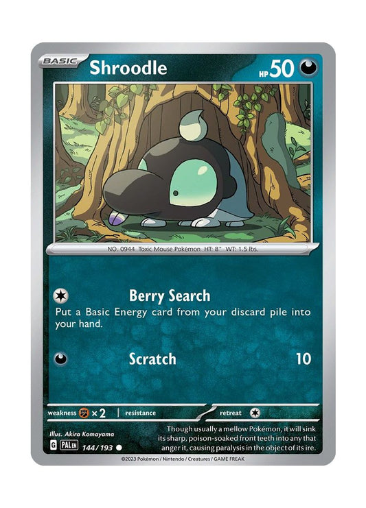 Shroodle - Reverse Holo (144/193) - Paldea Evolved