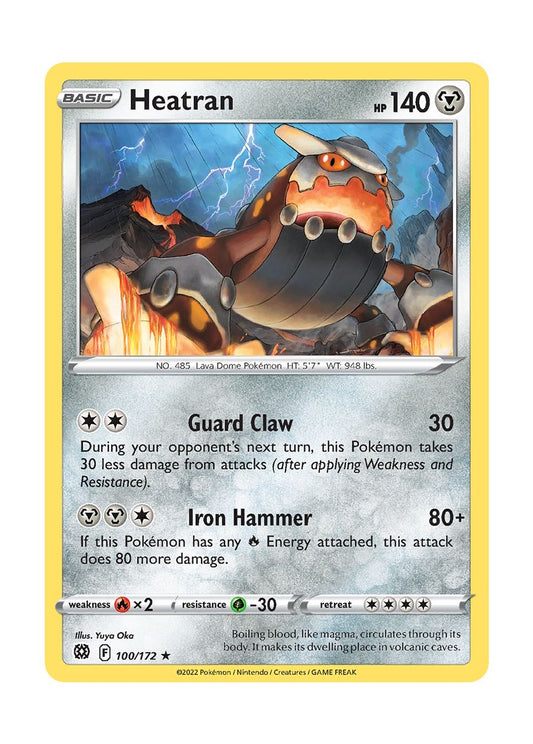 Heatran - Reverse Holo (100/172) - Brilliant Stars