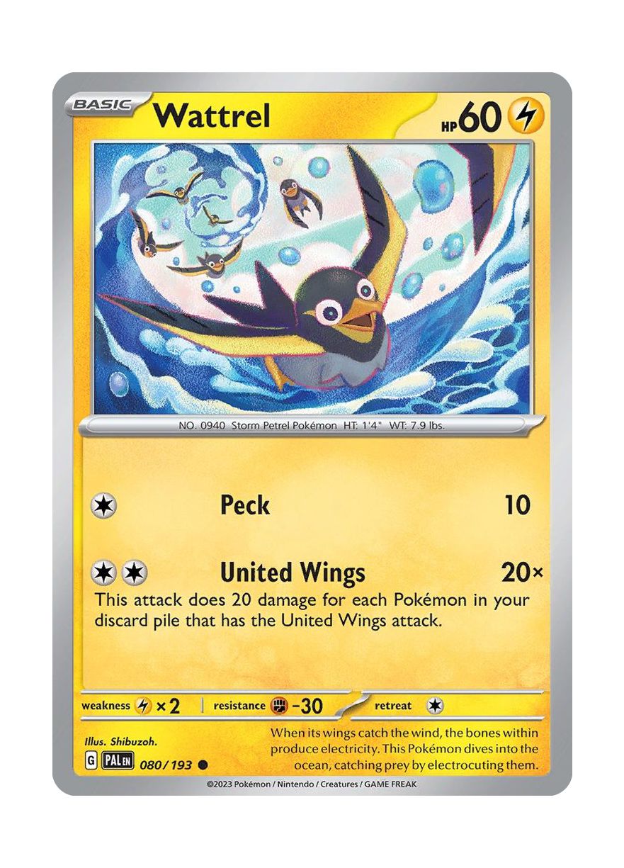 Wattrel - Reverse Holo (080/193) - Paldea Evolved