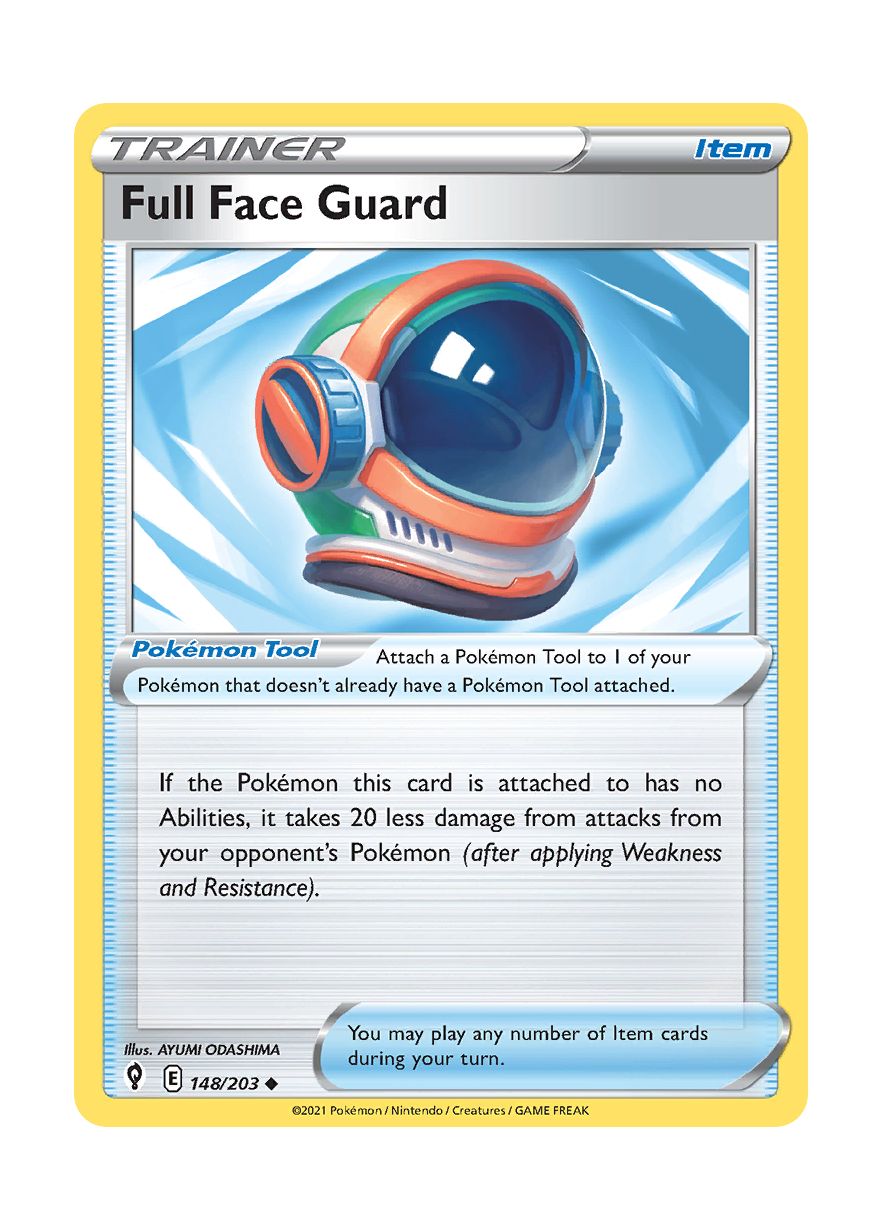 Full Face Guard - Reverse Holo (148/203) - Evolving Skies