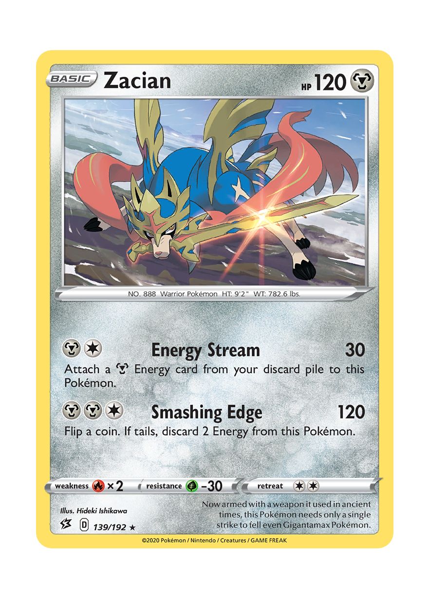 Zacian - Reverse Holo (139/192) - Rebel Clash