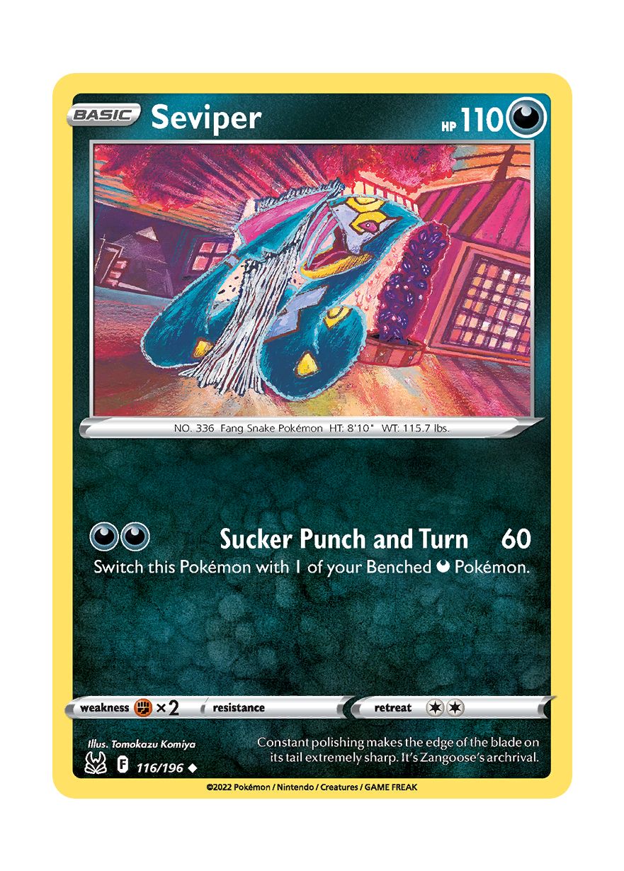 Seviper - Reverse Holo (116/196) - Lost Origin