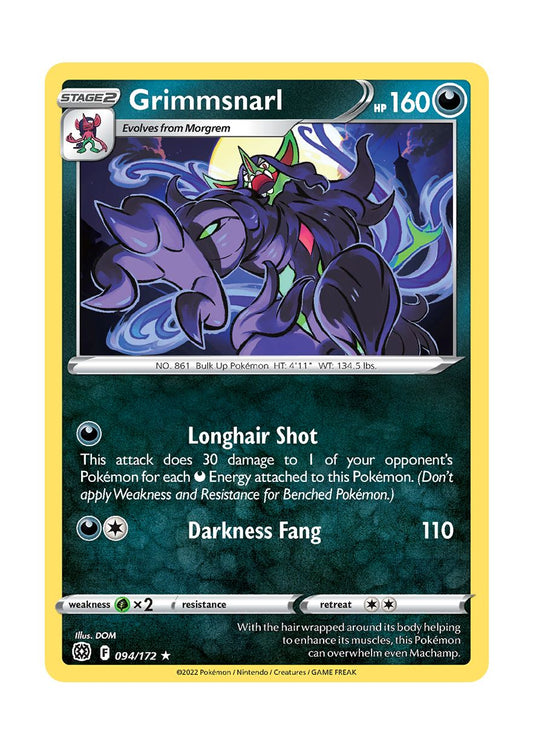 Grimmsnarl - Reverse Holo (094/172) - Brilliant Stars