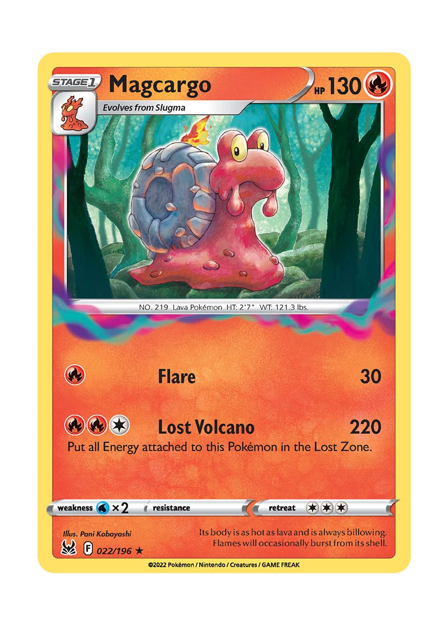 Magcargo - Reverse Holo (022/196) - Lost Origin